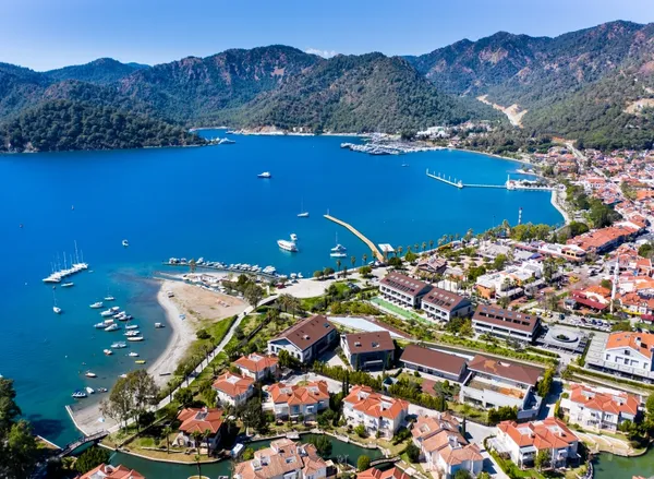 A view of Fethiye's harbor