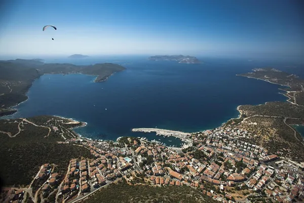 A view of Kaş's charming harbor