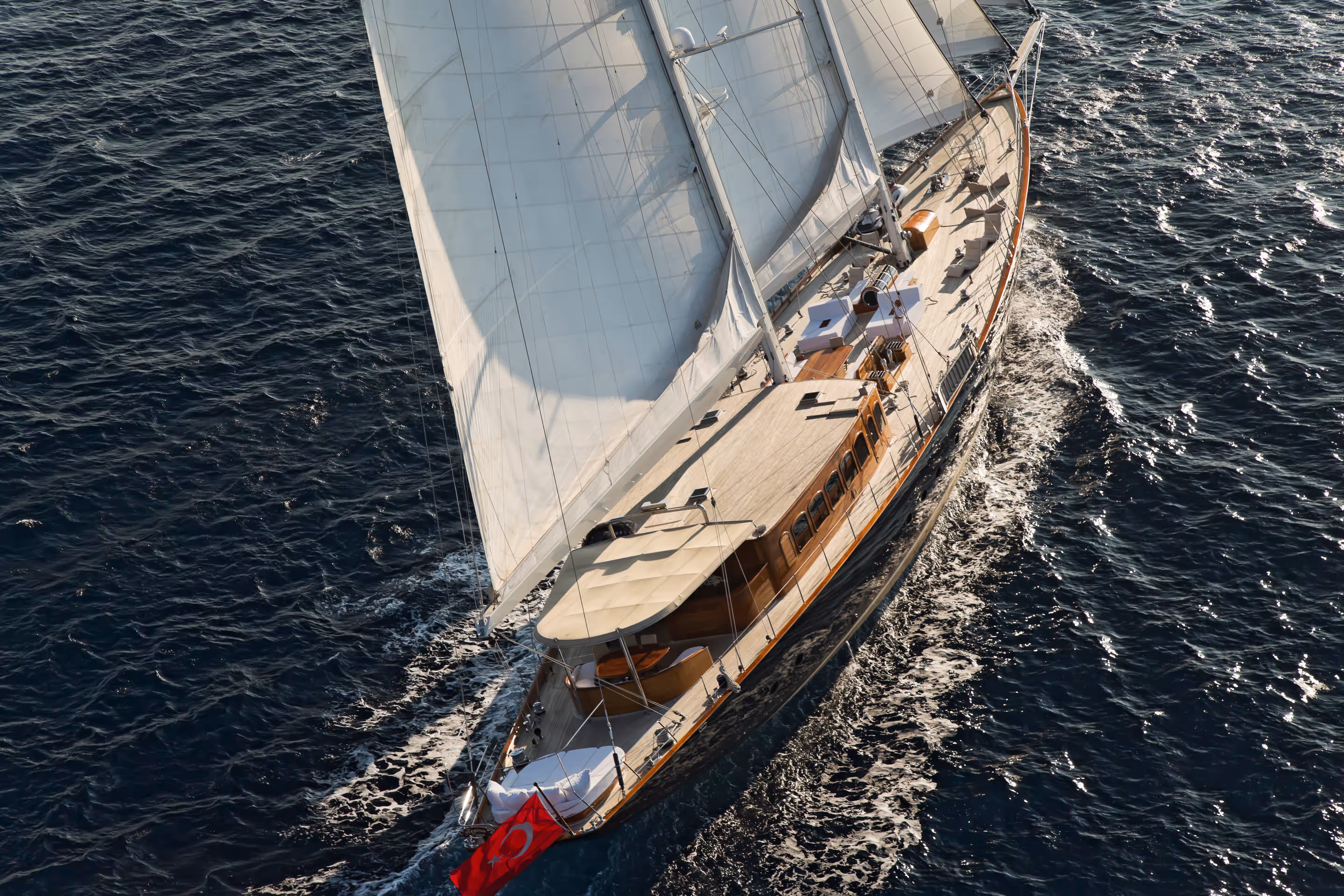 Luxury yacht background