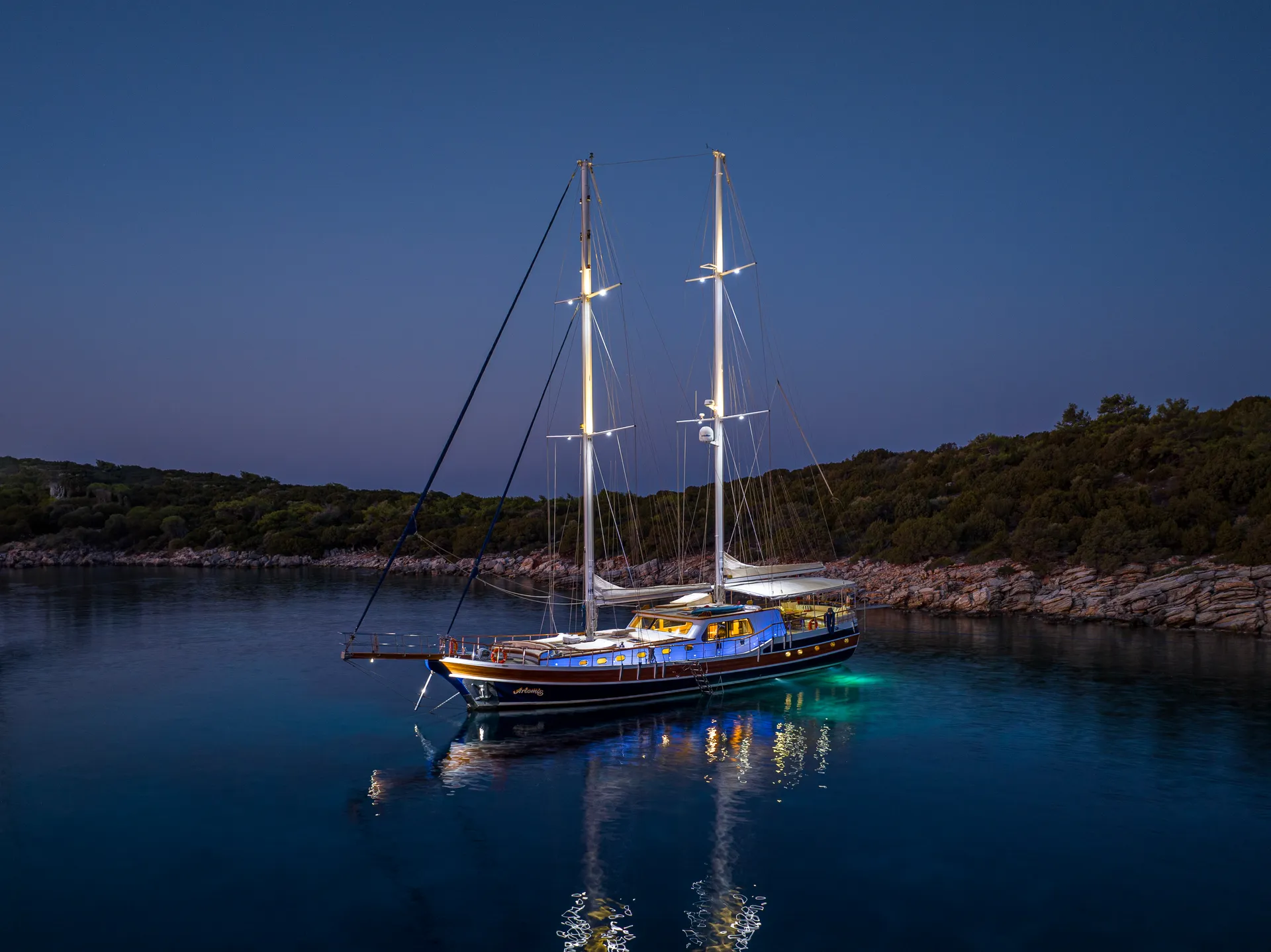Artemis yacht interior or exterior view