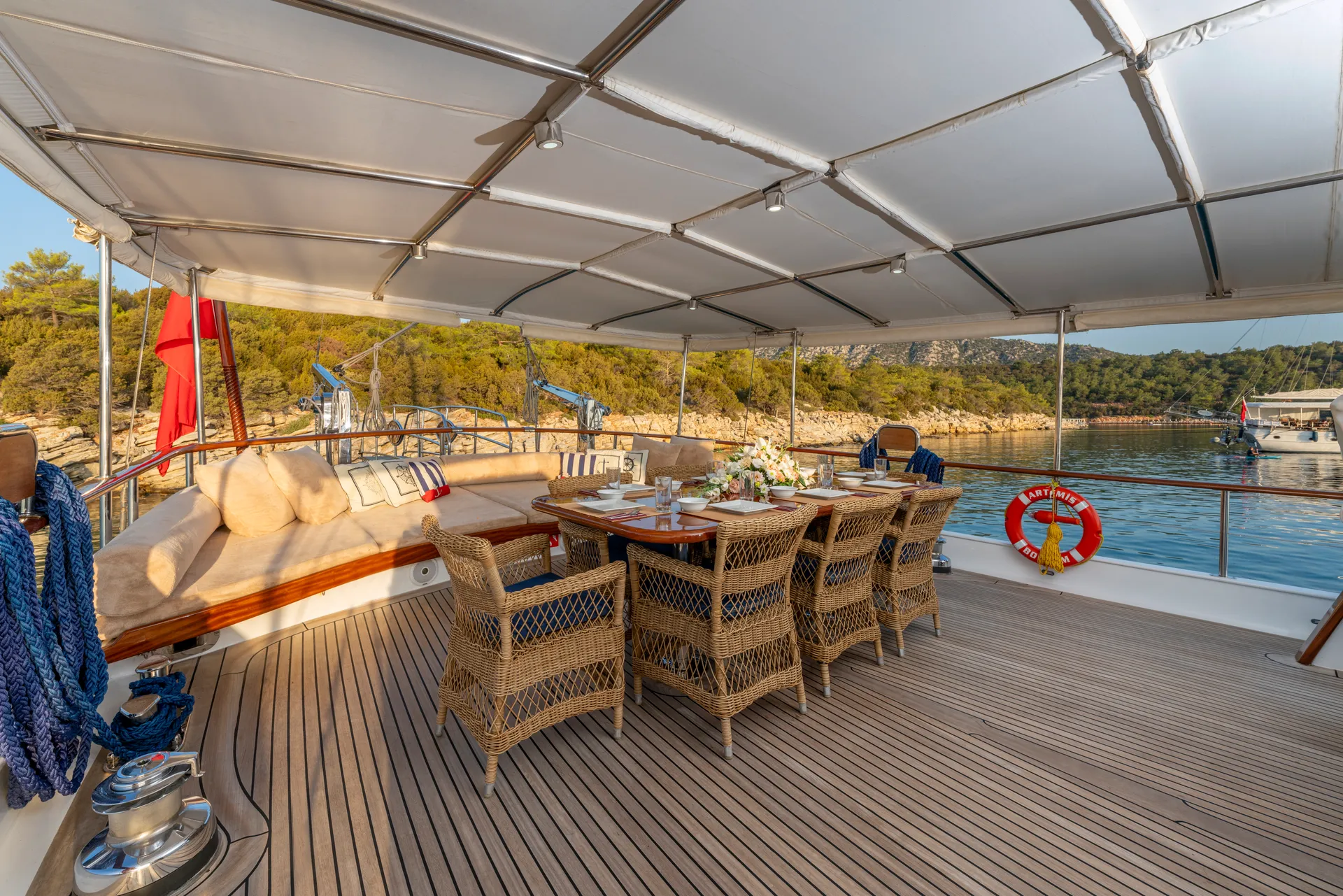 Artemis yacht interior or exterior view