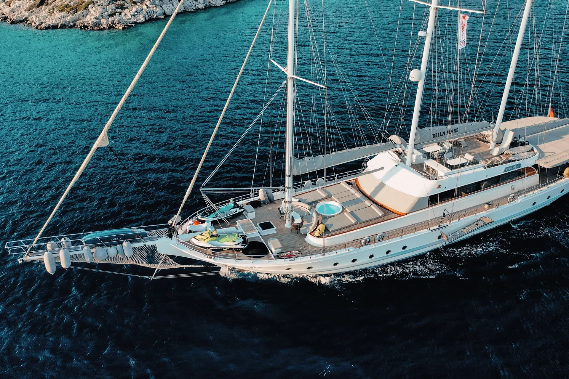 Bella Mare yacht interior or exterior view