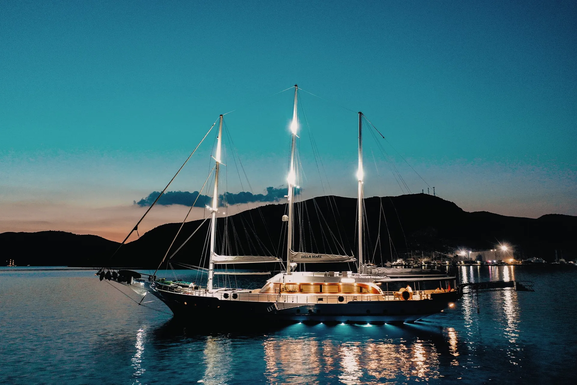 Bella Mare yacht interior or exterior view