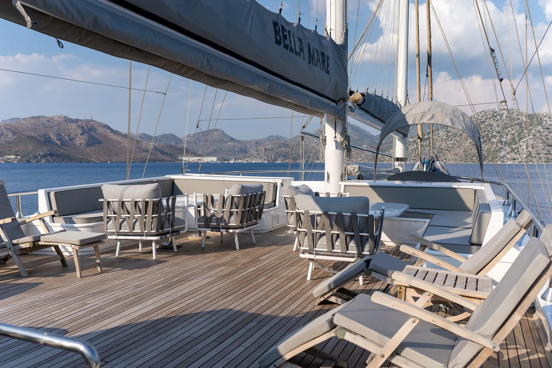 Bella Mare yacht interior or exterior view