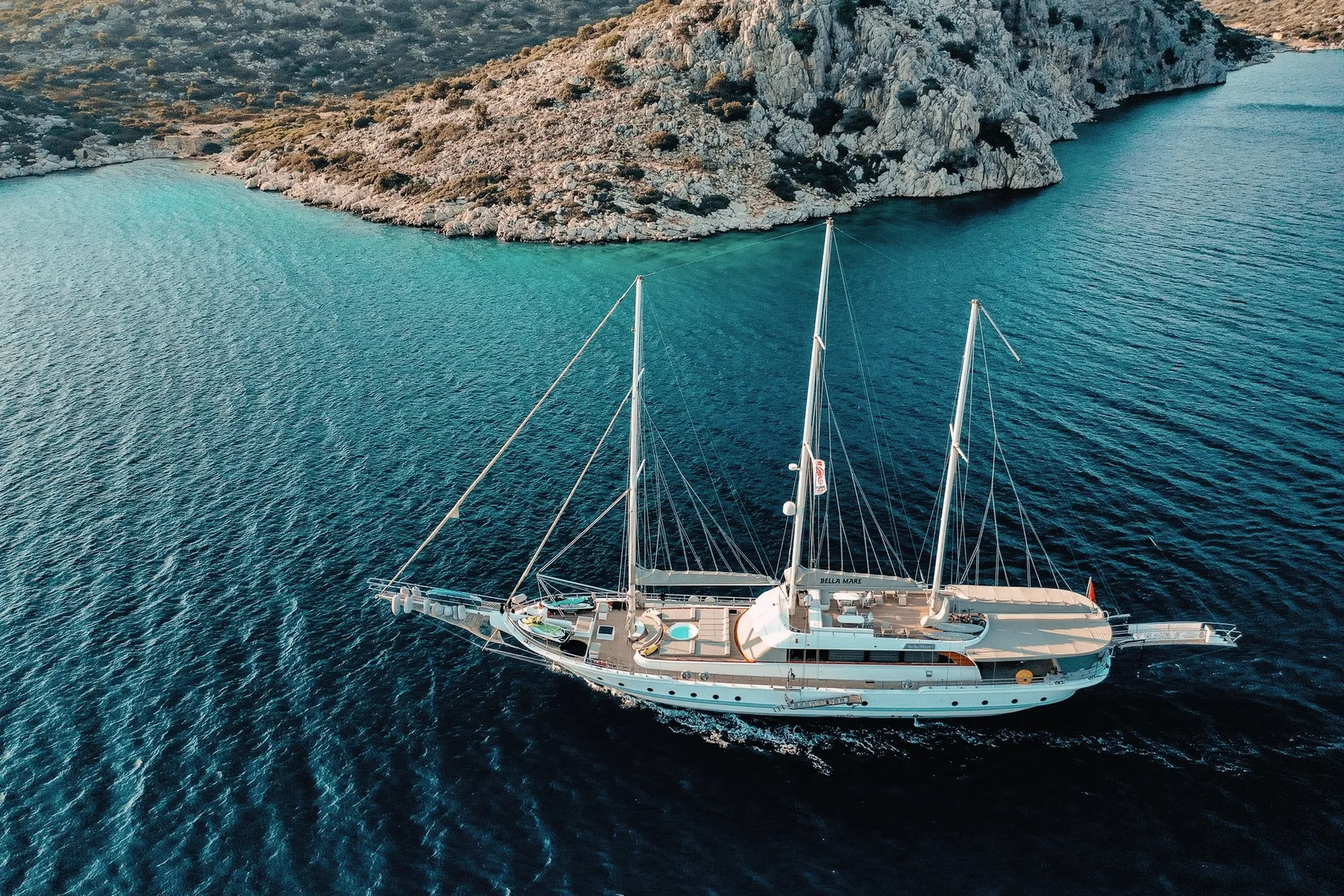 Bella Mare yacht interior or exterior view