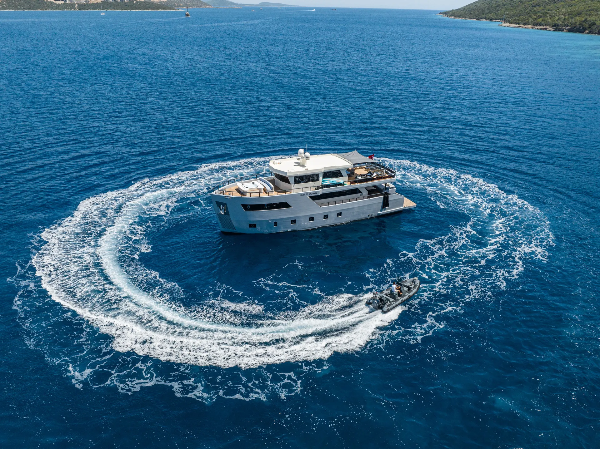 Calm Down yacht interior or exterior view