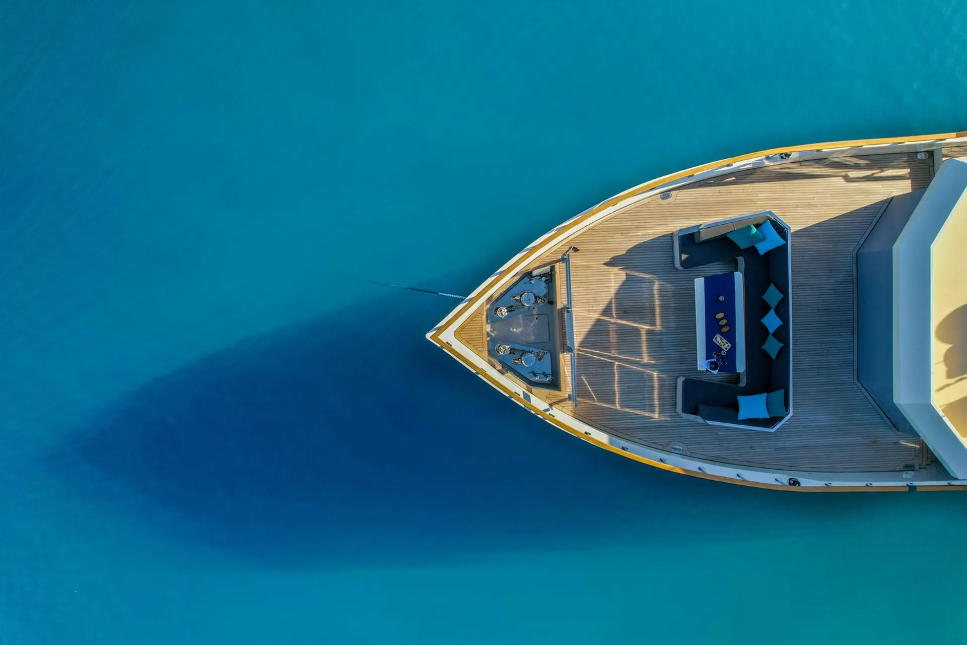 Cinar Yildizi yacht aerial view