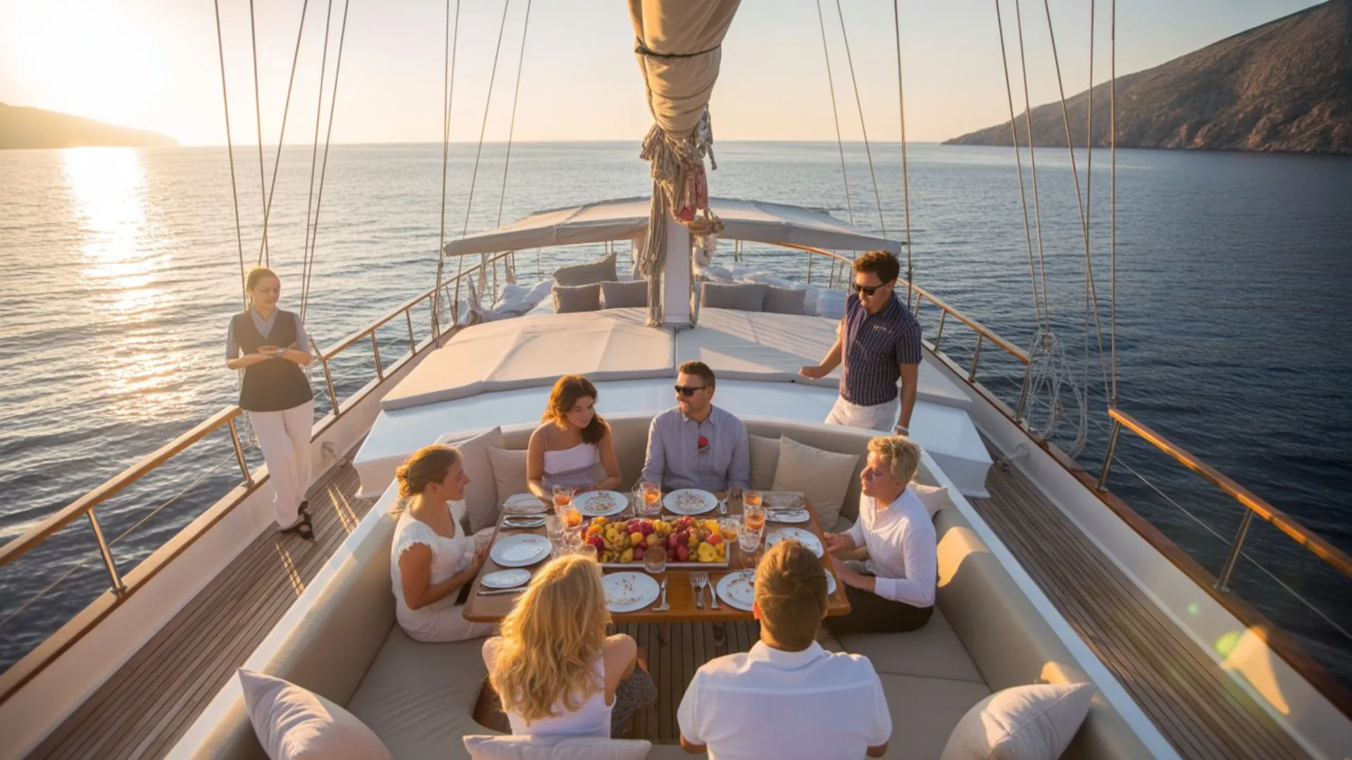 Crewed vs Bareboat Yacht Charter comparison