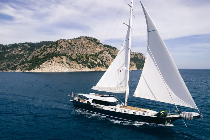 Good Life yacht aerial view