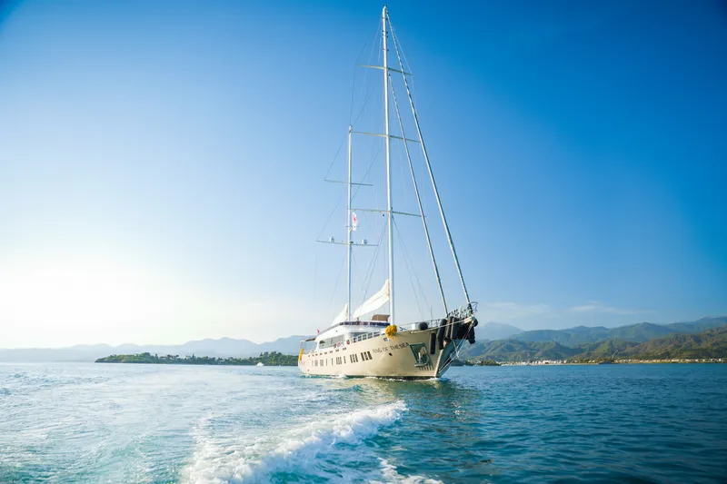 King Of The Sea yacht aerial view