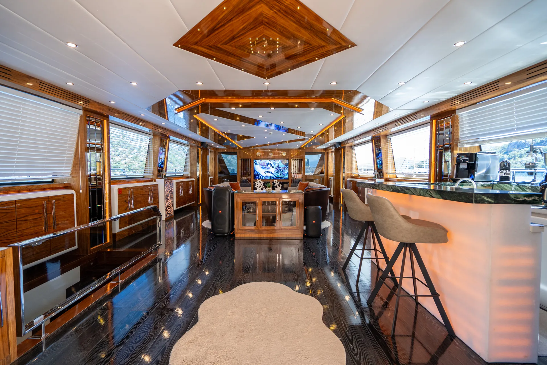 Long Island yacht interior or exterior view