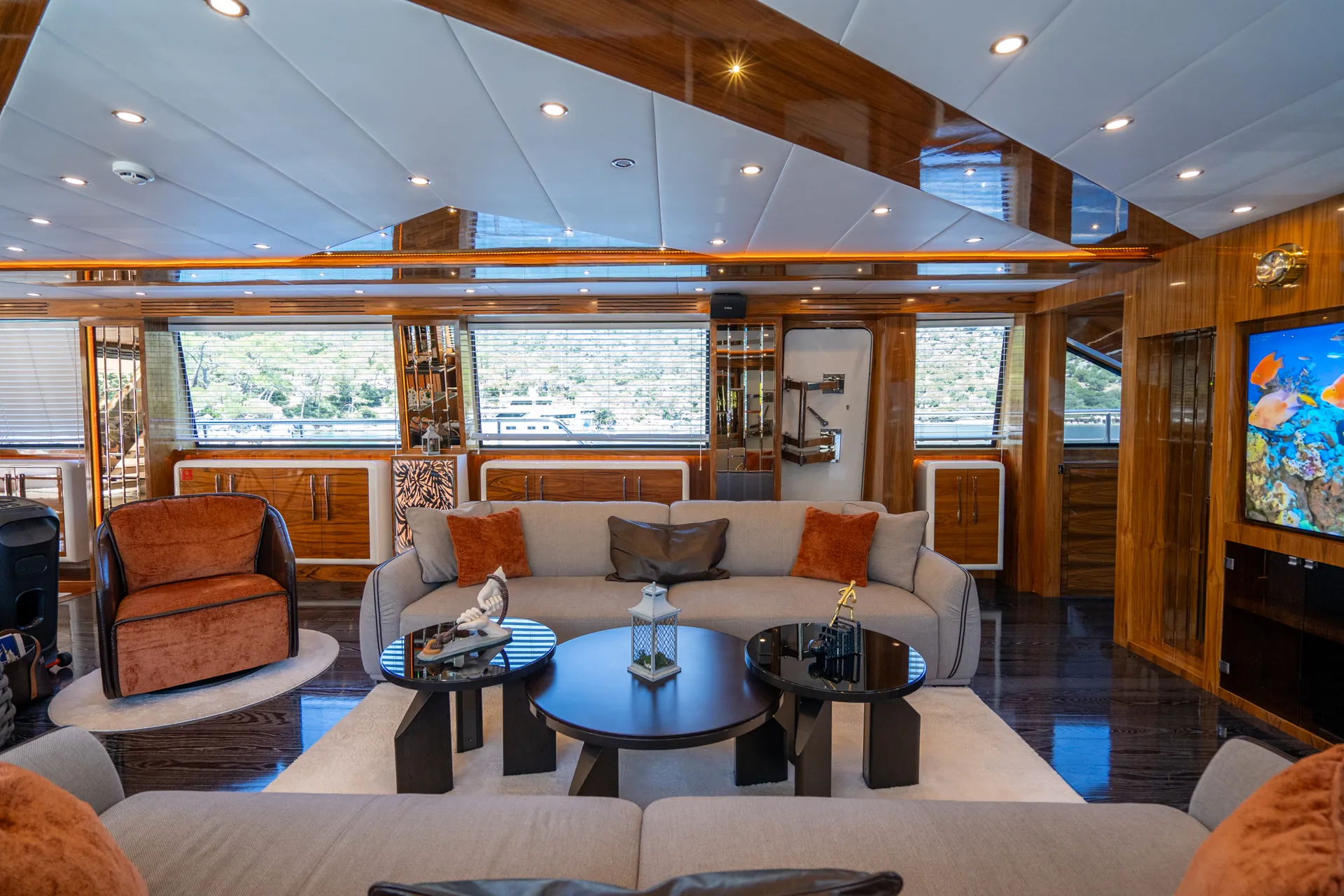 Long Island yacht interior or exterior view