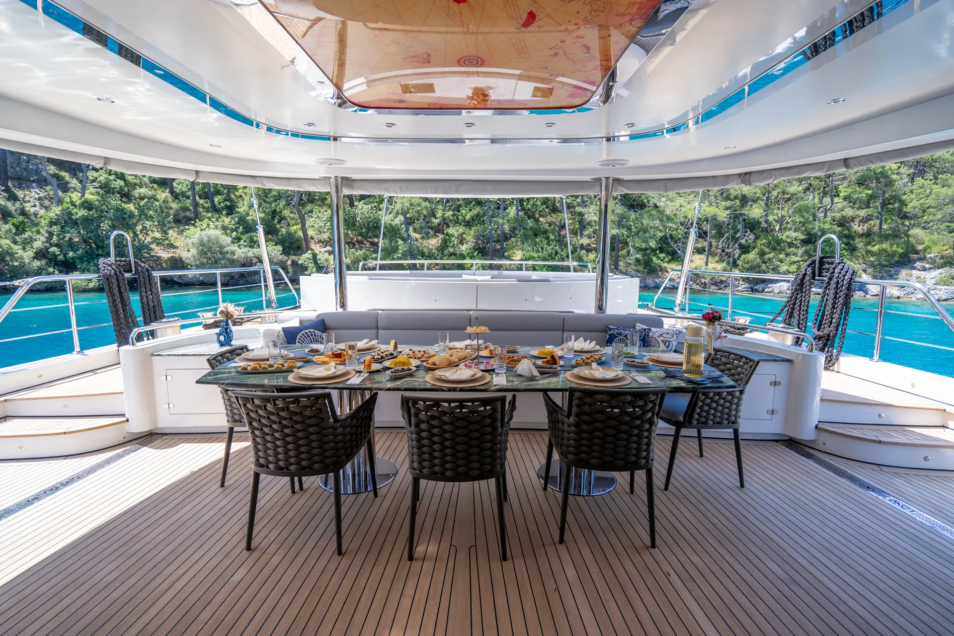 Long Island yacht interior or exterior view