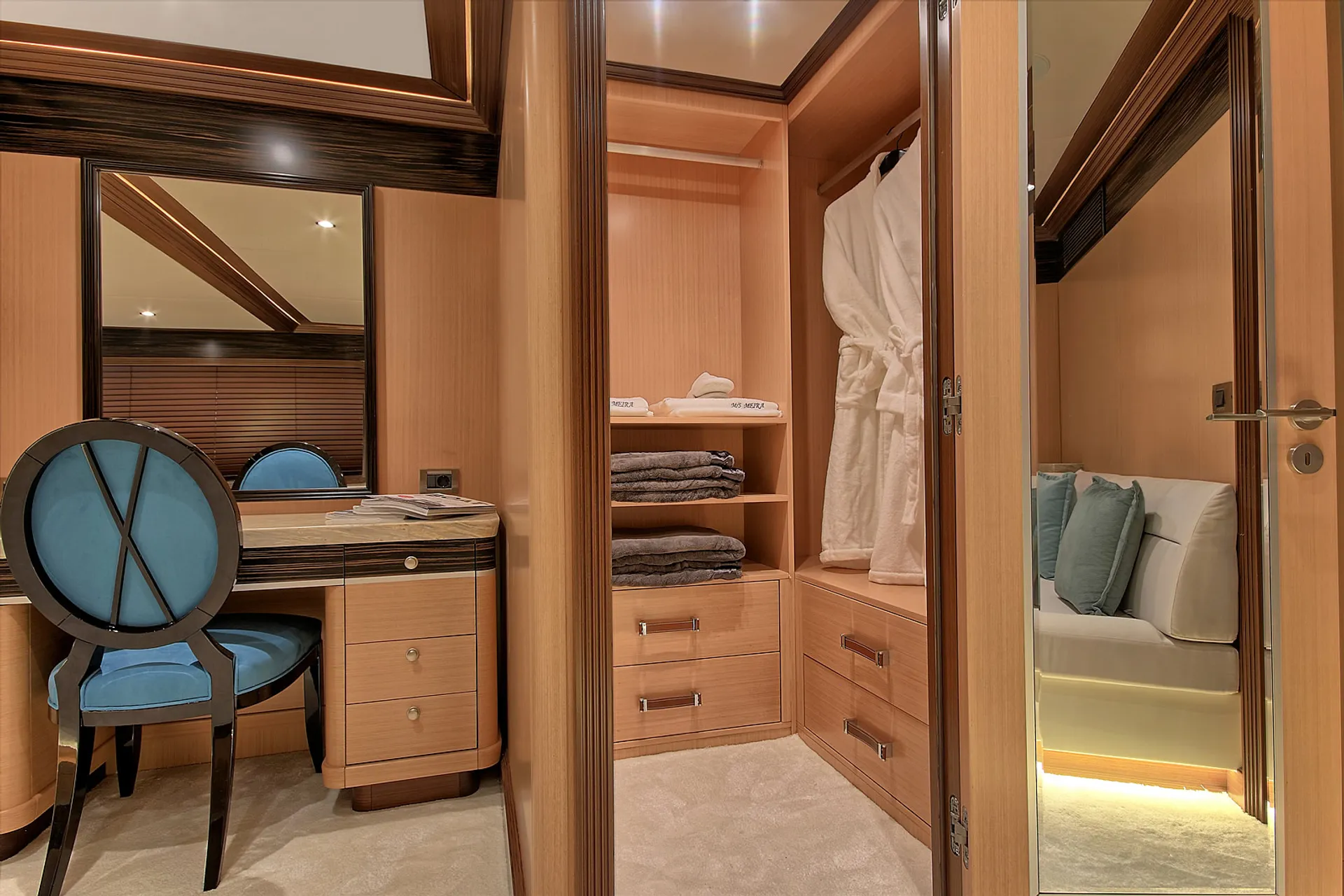 Meira yacht interior or exterior view